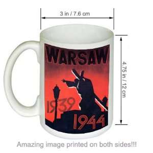  Warsaw 1939 1944 World War 2 US Military Vintage COFFEE 