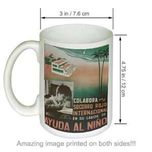  Ayuda Al Nino WW2 Spanish Civil War Vintage COFFEE MUG 