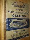 1929 1954 CHEVROLET CAR AND TRUCK PARTS BOOK / ORIGINAL PARTS CATALOG