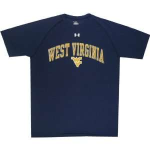   West Virginia Mountaineers Authenitc Under Armour Tech Shirt Sports