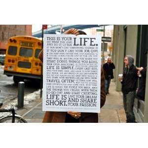  Manifesto for Living Poster 