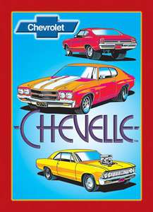 1970 Chevelle Muscle Car Rec Game Room Retro Tin Sign  