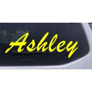  Ashley Car Window Wall Laptop Decal Sticker    Yellow 44in 