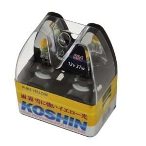  Koshin 881 Hyper Yellow Halogen Light Bulbs 12V 27W 