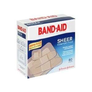 J&J Band Aid Sheer Asst 80s