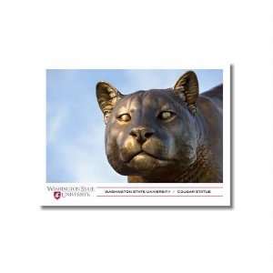  WSU Cougar Statue 9x12 Unframed Photo by Replay Photos 