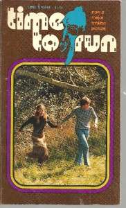 TIME TO RUN~PB BOOK~1973~MOVIE TIE IN~  