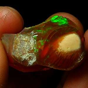 34.5CT Ethiopian Amazing Rainbow Rough Fire Opal YOB37  