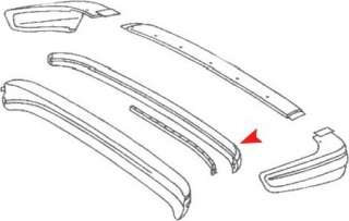 Mercedes Rear Bumper Pad Seal, 230/240D/280/300 (77 85)  