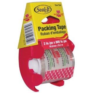 LePages Seal It Packing Tape on Palmguard Dispenser, Clear, 2 x 800 