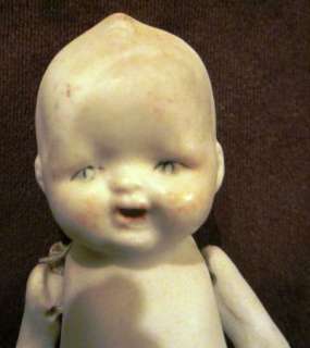 Oriental baby all bisque open mouth vintage 5 approx. needs TLC 