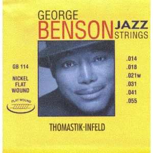   Guitar Flat Wound Heavy George Benson Jazz Series, .014   .055, GB114