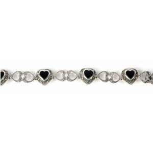  Sterling Silver Marcasite Bracelet Jewelry