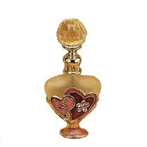  Glass Perfume Bottle with Heart Design