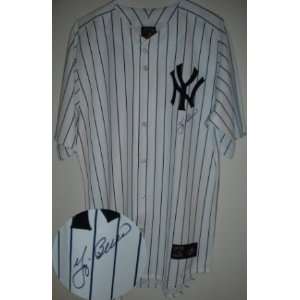  Yogi Berra Signed Yankees Pinstripe Jersey Sports 