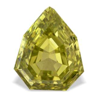 49 ctw CANARY YELLOW FANCY SHAPE LOOSE REAL DIAMOND  