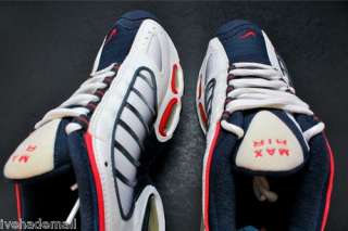 Nike Air Max Tailwind B Sz 8.5 White Obsidian Comet Red 609016 142 