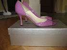 BRIAN ATWOOD PATENT LEATHER LILAC HEELS SHOES 6 36 SAKS W/ BOX