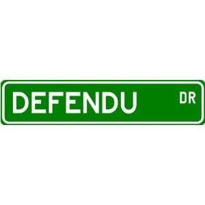  Defendu Street Sign ~ Martial Arts Gift ~ Aluminum Sports 
