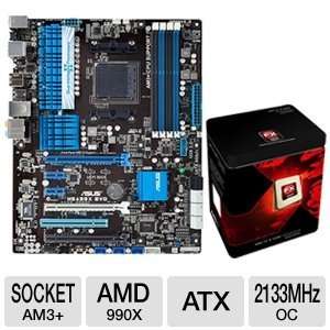  ASUS M5A99X EVO AMD 990X Socket AM3+ Mother Bundle 