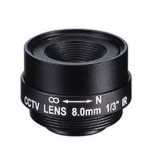  8.0mm 1 Megapixel Fixed Iris F1.8 1/3 CS Mount Lens 