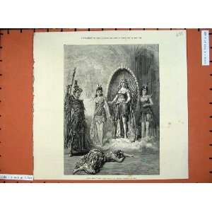  1872 Scene Babil Bijou Covent Garden Theatre Costumes 