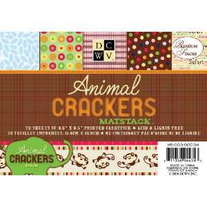    Animal Crackers Mat Stack 4.5X6.5 72 Sheets 