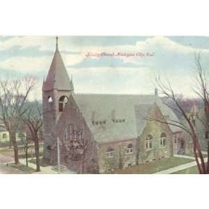   Postcard Trinity Church   Michigan City Indiana 