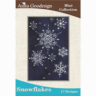 Anita Goodesign Embroidery CD SNOWFLAKES  