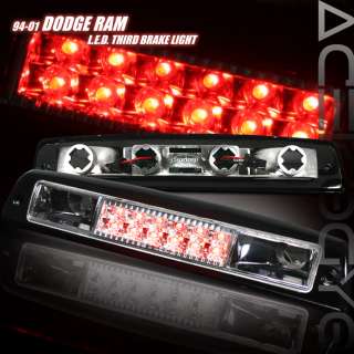 94 01 DODGE RAM 1500 CARGO LED BRAKE TAIL LIGHT BLACK  