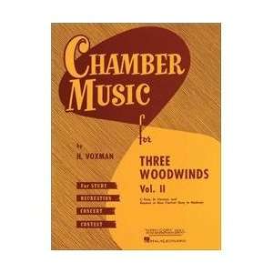  Hal Leonard Chamber Music For Three Woodwinds Vol. 2 Easy 