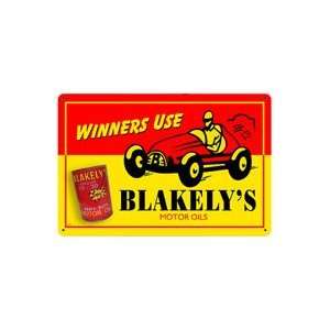  Blakelys Motor Oils Sign Gas Station Tin Metal Signs 