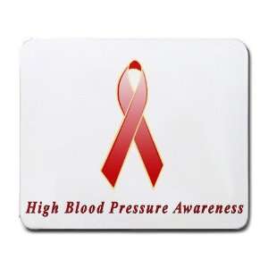  High Blood Pressure Awareness Ribbon Mouse Pad Office 