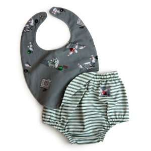  Bowling for Cereal Bib & Bloomer Set 