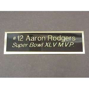  Packers Aaron Rodgers Engraved Super Bowl XLV MVP Name 