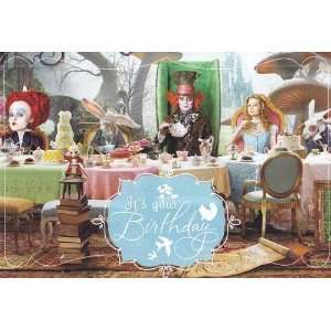  Greeting Card Birthday Alice in Wonderland Its Your 