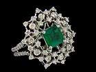Beautiful .73k Emerald Ring w 72 diamonds app $8686.00