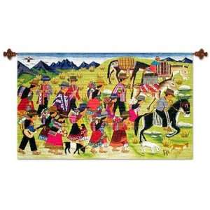  Wool tapestry, Sarhua Festival