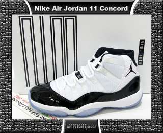 2011 Nike Air Jordan XI 11 Retro White Black Concord US 9~12 DS 100% 