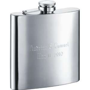 The Debonaire Classic Stainless Steel 6oz Hip Flask 