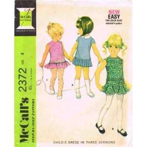   2372 Vintage Sewing Pattern Girls Dress Size 2 Arts, Crafts & Sewing
