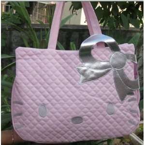   Kitty Lady Pink Artificial Leather Shoulder Tote Bag Handbag Weekend