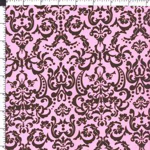 Pink Victorian Baroque Cotton Fabric  44x1yard BTY  