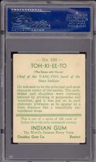 26) 1933 33 R73 GOUDEY INDIAN GUM SERIES OF 288 PSA SET CARDS NATIVE 