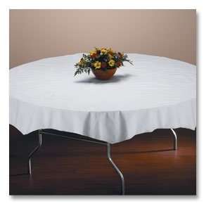  Hoffmaster 482 WOC White Octy Round Tablecover