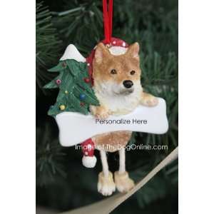  Shiba Inu Dog Dangling/Wobbly Leg Christmas Ornament 