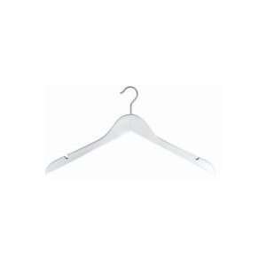  White Flat Top Hanger [ Bundle of 25 ]