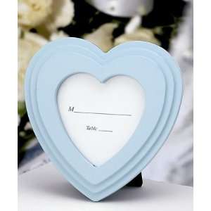  Heart Shaped Baby Frame   Blue (Set of 20)   Wedding Party 