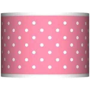  Mini Dots Pink Giclee Lamp Shade 13.5x13.5x10 (Spider 