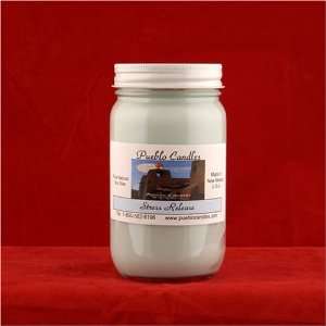 All Natural Stress Relief Scented Soy Wax Candle, By Pueblo Candles 